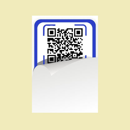 Akshar Arts Bhuwana Emergency Contact QR Code for Car - Blue