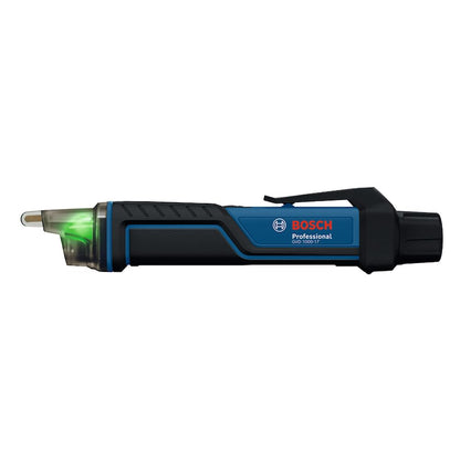 Bosch GVD 1000-17 Electrical Meter (Contactless Voltage Detection, IP67, Dual Range 24-1000V AC, Integrated Torch, Belt Clip, CAT IV 1000V Tested)