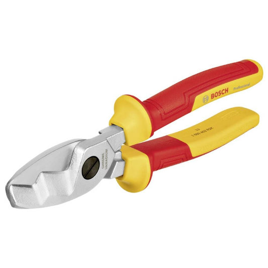 BOSCH Professional 200mm VDE Cable Shears - Versatile Insulated Cutting Tool with Twin Blade Technology, Forged Steel Construction with Hardened Edges & Ergonomic Grip for Comfort Use