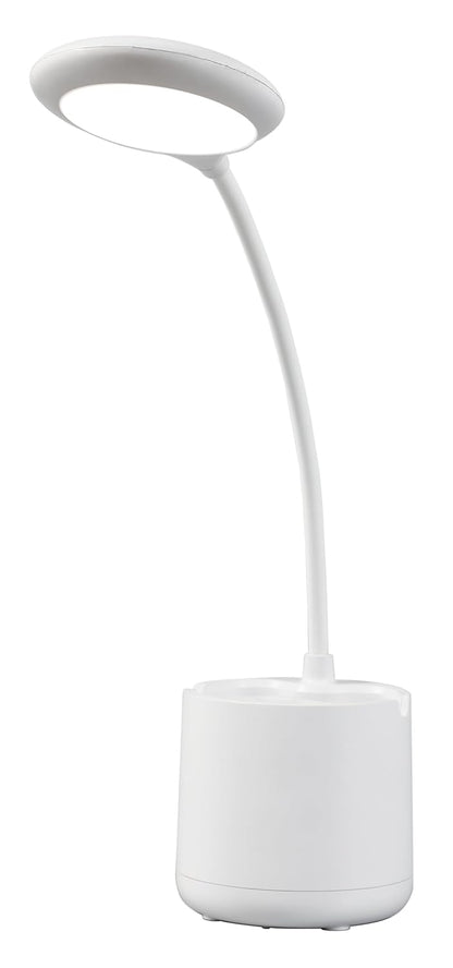 Havells Polycarbonate Moderna 5w LED Table Lamp |Rechargeable Desklight, 3 Dimming Modes with Brightness Control, White