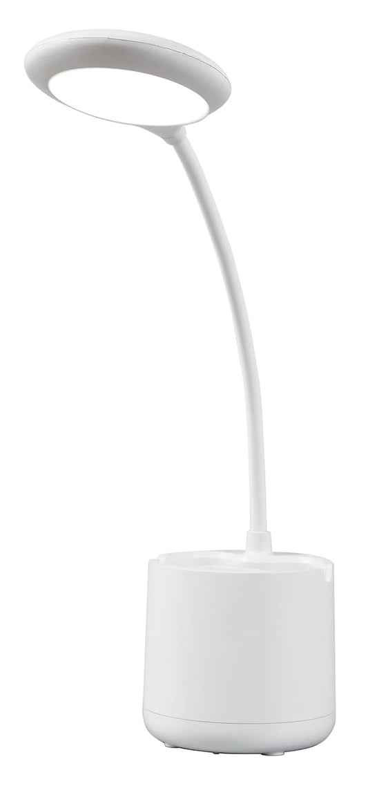 Havells Polycarbonate Moderna 5w LED Table Lamp |Rechargeable Desklight, 3 Dimming Modes with Brightness Control, White