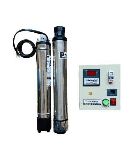 Havells Submersible Water Pump H3W16R1B10J (1 HP) | Copper Winding, High Flow Rate, 180-260 V Range | Overheat Protection, Durable | for Open Well, Underground Sump, Home | 1 Yr Warranty