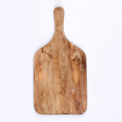 Udaipur Handicrafts Chopping Board/Cutting/Serving Platter for Kitchen Vegetables, Fruits & Cheese | Natural Acacia Wood | 42 x 18 x 1.5 cm | Handcrafted