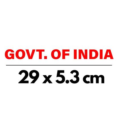 Akshar Arts Bhuwana Pack of 2 | Govt. of India Sticker for Car, Government of India Logo Stickers