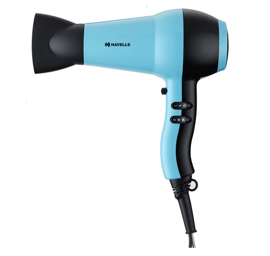 Havells 2000W Hair Dryer|2 Heat Settings (Hot/Warm) With Cool Shot|Thin Concentrator|Heat Balance Technology|Hair Brush Included|Midnight Black|Perfect Blow Dry Companion|Hd3276-2000 Watts