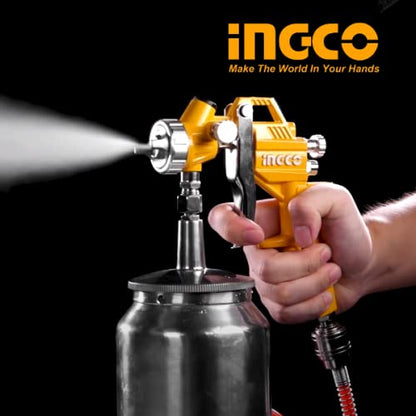 Ingco ASG3101 1000ml Air Spray Gun 1.5mm Stainless Steel Nozzles Suitable for Base Coat Spray
