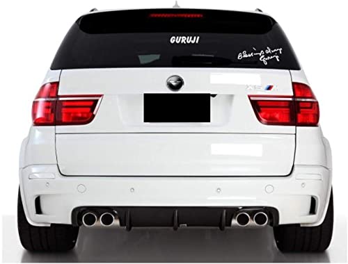 Akshar Arts Bhuwana GURUJI & Blessings Always GURUJI Set White Sticker for Car Bike Laptop Sticker (GURUJI & Blessings Always GURUJI