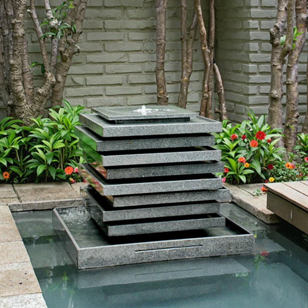 Udaipur Handicrafts Granite Fountain and Garden Decor for Home, Offices, Mall, Garden and public places