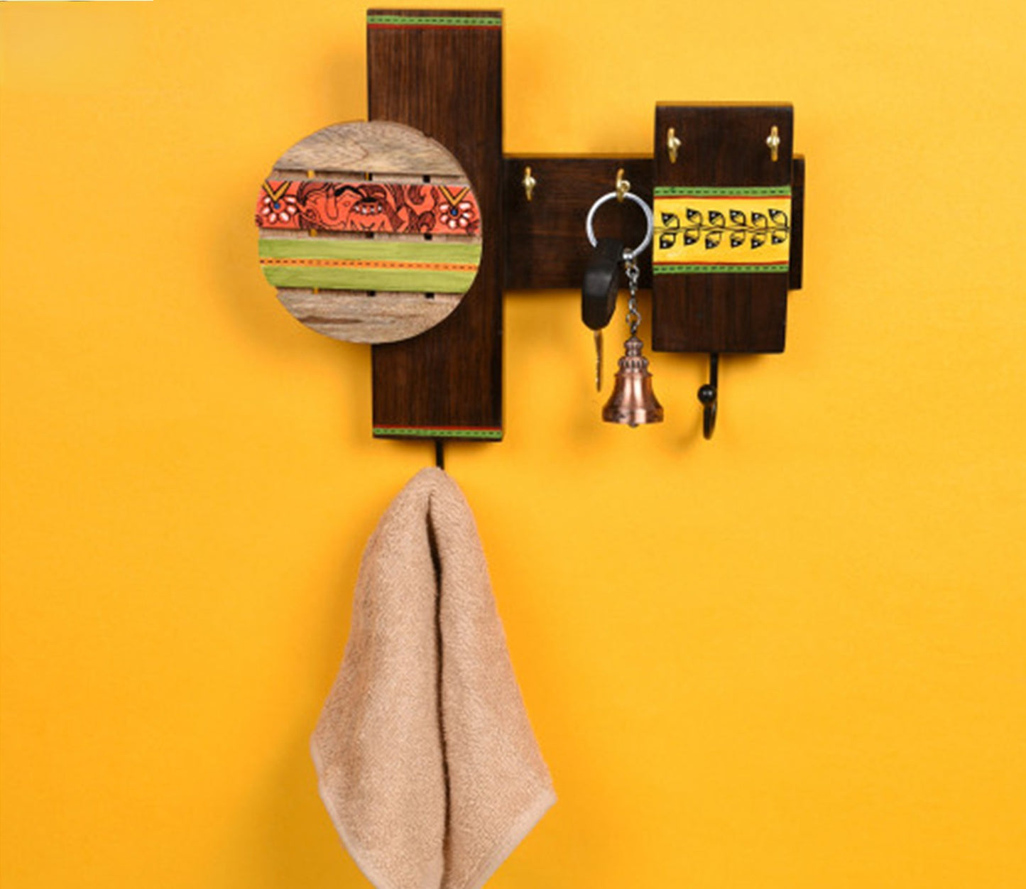 Udaipur Handicrafts Wood Art Key Holder