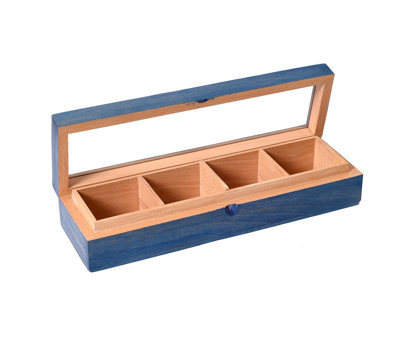 Udaipur Handicrafts Blue Wooden Masala Cum Utility Box
