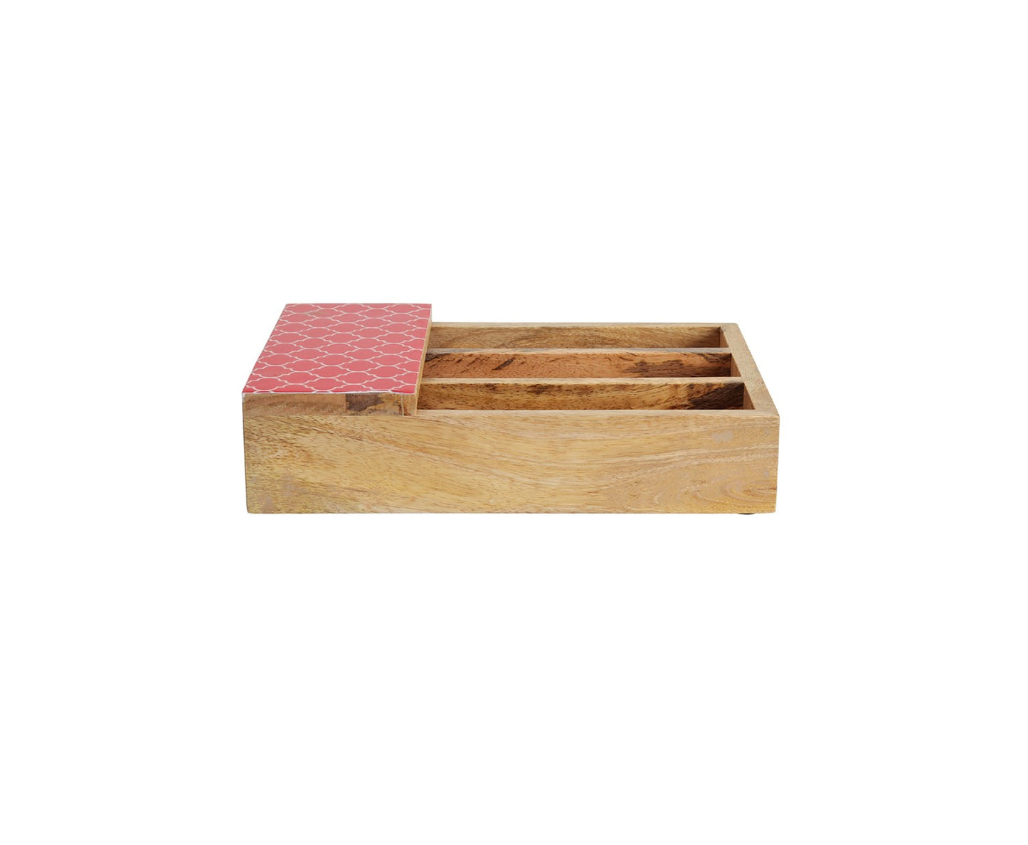 Udaipur Handicrafts Moroccan Red Mango Wood Spoon Holder