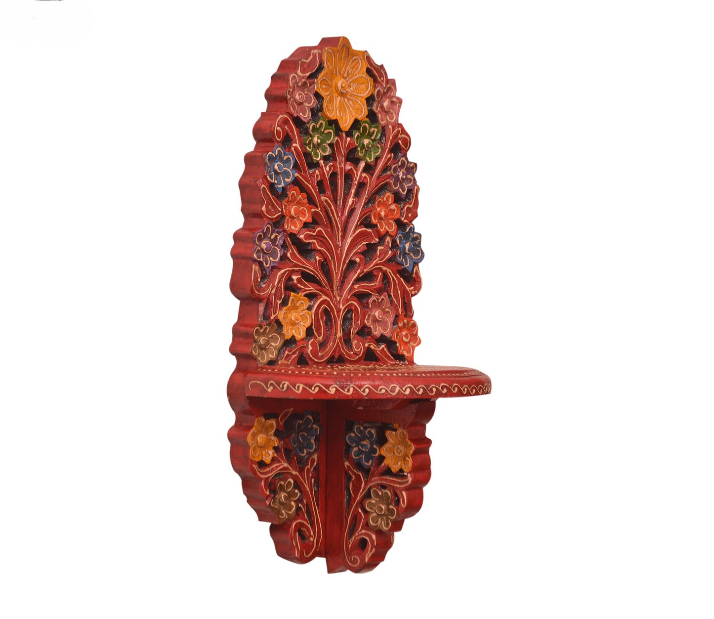 Udaipur Handicrafts Wooden Hand Painted Shelf
