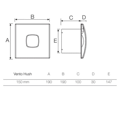 Havells Vento 10 Hush 100mm Exhaust Fan (White)