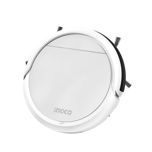 Ingco Robotic Vacuum Cleaner VCRR30201 | 2000mAh Lithium Battery, Anti-Winding, with Cliff detect sensors
