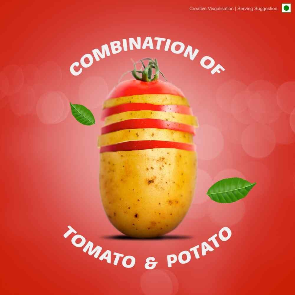 Bingo! Potato Chips Tomato Flavour-Crispy & Tangy Tomato Chips Pack For Snacks 90 Gram