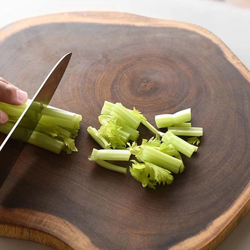 Udaipur Handicrafts Cutting Board (12 x 12 x 1.5 Inch) | Handcrafted Non-Slip Kitchen Chopping Board | Durable Natural Finish for Vegetables, Fruits, Meat, Cheese & Meal Prep