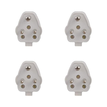 Anchor by Panasonic Plug Top 6A, 3 Pin, ISI Certified, Secure Fit for Home, Office & Appliance Use – White (Pack of 4)