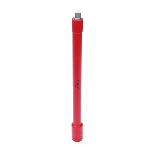 STANLEY STMT77826-23B 3/8" VDE Insulated Socket Extension Bar 250mm, Ideal For Repair Of Electric Vehicles, Red