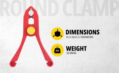 STANLEY STMT77872-23B VDE Insulated Round Clamp 150mm, Ideal For Repair Of Electric Vehicles, Red and Yellow