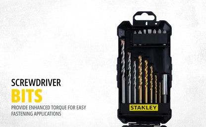 STANLEY STA7221-XJ Titanium Drill Machineing and Screw Driving Set (16pc)
