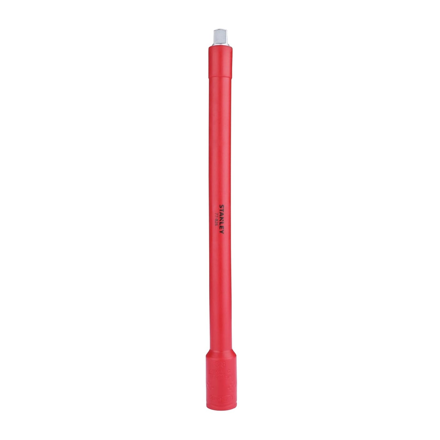 STANLEY STMT77826-23B 3/8" VDE Insulated Socket Extension Bar 250mm, Ideal For Repair Of Electric Vehicles, Red