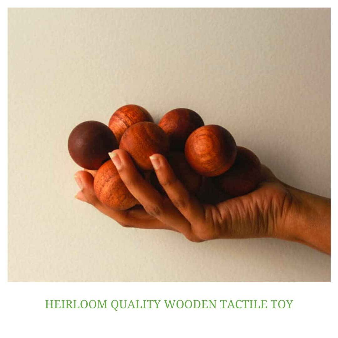 Udaipur Handicrafts - Touch. Feel. Explore. Early Development Child Safe Clasping Beads Toys for Babies (3 Months +)
