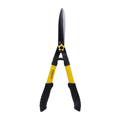 STANLEY STHT74995-8 8"/200 mm Hedge Shears, Carbon Steel Blade, Ideal for Cutting Branches of Trees, Shrubs & Bushes, Ergonomic Rubber Grip, YELLOW & BLACK