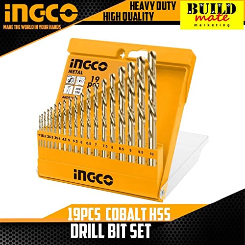 Ingco 19PCS HSS Twist Drill Bits Set (AKDB1195)