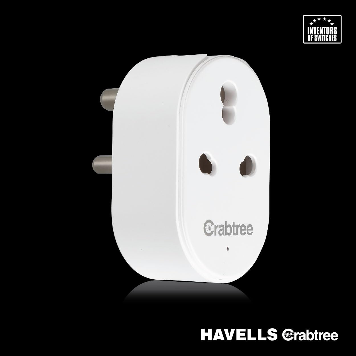 Havells 16 A Wi-Fi Smart Plug (White) with Voice Control & Energy Monitoring — Suitable for Large Appliances like Geysers, Heaters, OFRs, and Air Conditioners (Works with Alexa and Google Assistant)