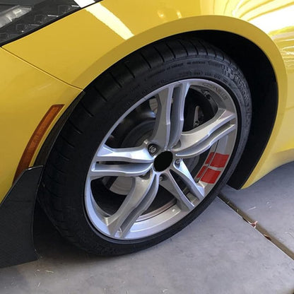 Akshar Arts Bhuwana (Red) Wheel Decals Hash Stripe Stickers Fits 18''- 21'' Wheels, 6Pcs Reflective Car Wheel Rim Decal Stripes Decoration Accessories Compatible with Aadi A1