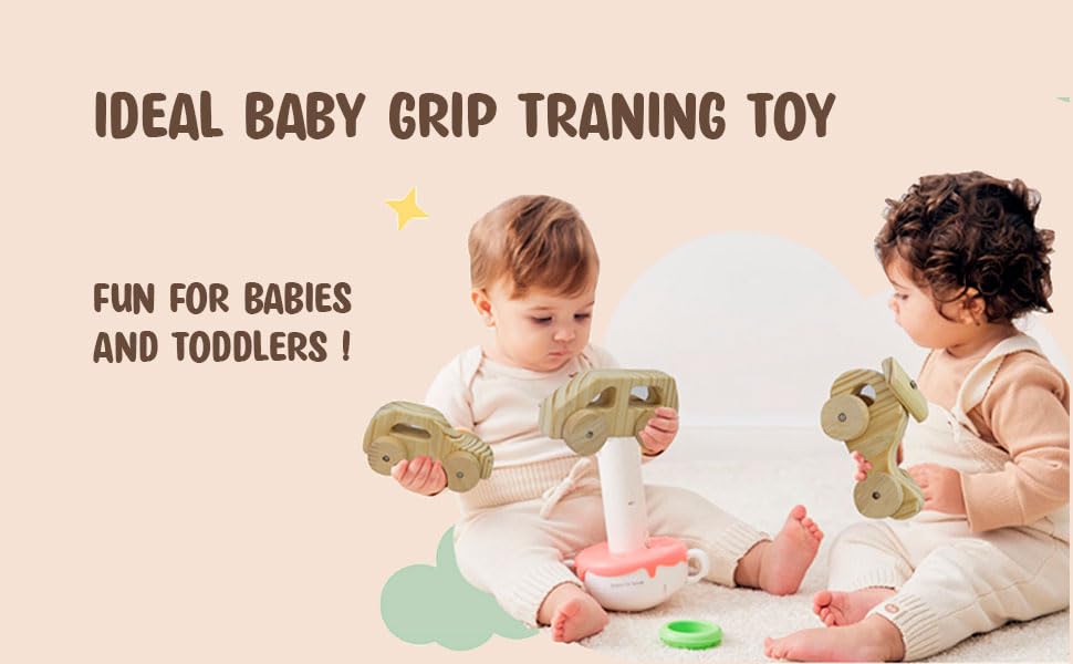 UdrCrafts® Natural Wooden Cars, Trucks & Helicpoter Toys Safe, Educational Toy Set for Toddlers Natural Wood Transportation Toys for Kids Eco-Friendly Transportation Play Set (Helicopter)