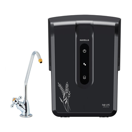 Havells FAB UTC (Under The Counter) Alkaline Water Purifier RO+UV+Alkaline |Copper+Zn+Mg | 9 Stage Purification, 7L SS Tank, Suitable for all water sources, 33% Higher Water Recovery, up to 2000 TDS