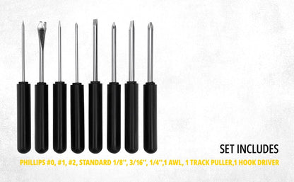 STANLEY STHT62511 9-Way Screwdriver Set with Storage Case for Home, DIY, Professional & Industrial Use Ideal for Carpentry, Construction, Mechanical, Electrical & Plumbing Tasks, YELLOW & BLACK