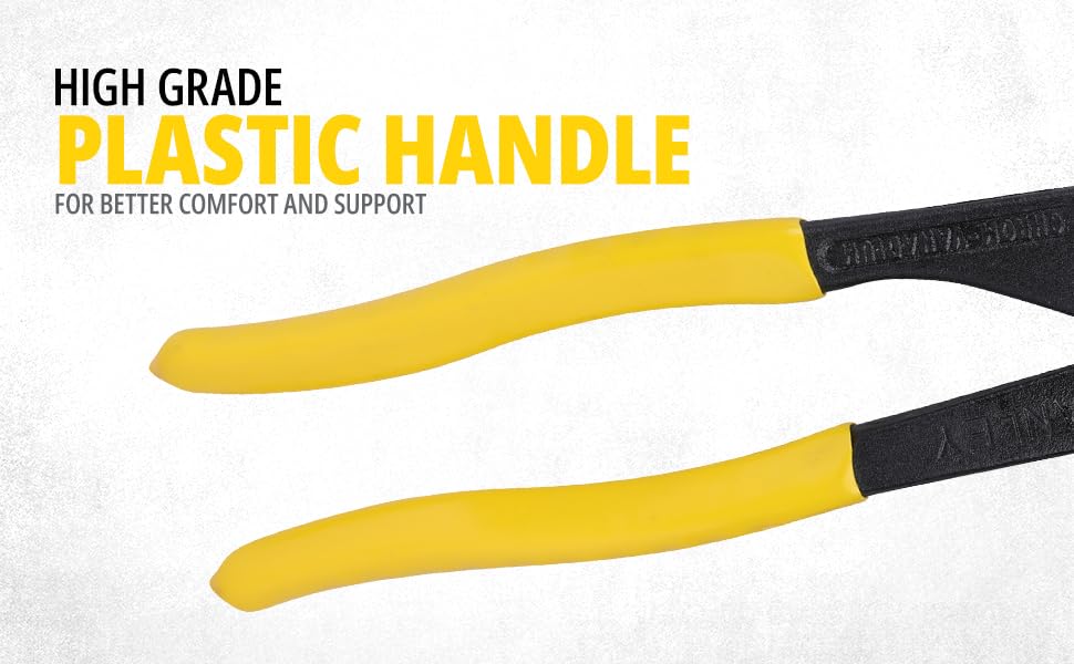 STANLEY 71-669 10 in.(250mm) Water Pump Plier Box Joint Curve Steel, Used for Holding Nuts & Bolts and Gripping Irregular Shaped Objects, DIN/ASO/ANSI Compliant