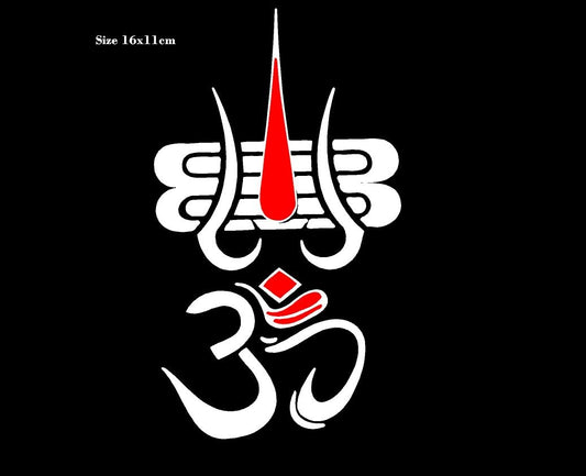 Akshar Arts Bhuwana Om and Jai Mahakal Sticker