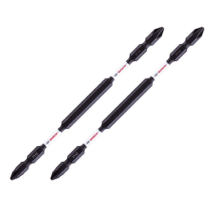 Bosch Professional Impact, Double Ended Screwdriver Bits, Type Ph2-Ph2, Length 150mm, With Black Oxide Suitable For Impact Drivers, Pack Of 2