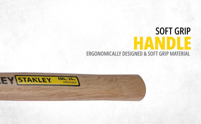 STANLEY STHT57528-8 Rubber Mallet Hammer for Masonry, Woodwork, Fittings for Home, DIY, Mechanic, Industrial & Professional Use, 680 gm, Used to Drive Nails, Fit Parts & Break Objects, YELLOW & BLACK
