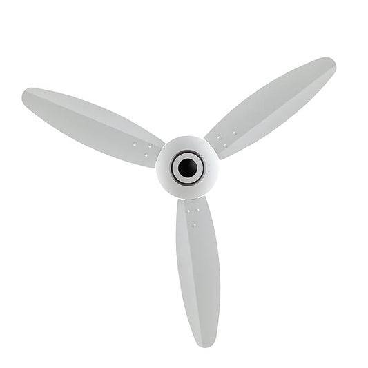 ANCHOR by panasonic Ecobreeze 1200mm BLDC Ceiling Fan (3 Blade, Matt White) with Remote, Medium (14143MWH)