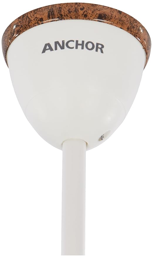 Anchor by Panasonic Luxoria DLX Star High Speed Ceiling Fan | 1 Star Rated 1200mm (48 Inch) Ceiling Fan for Home, Office (2 Yrs Warranty) (Matt White Mahogany)