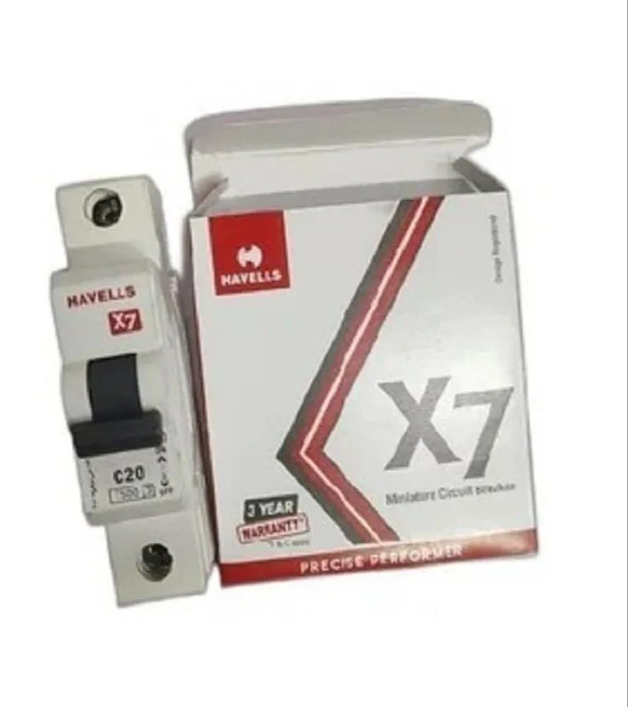 Havells X7 32A MCB Single Pole (White)