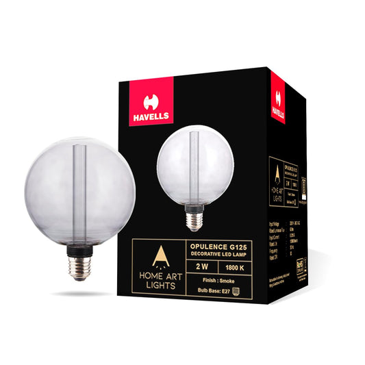 Havells LED Decorative Bulb-OPULENCE G125 SMOKE 2W 1800K E27 LAMP