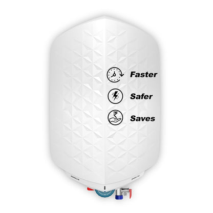 Havells Puro Nu 15L Storage Water Heater(Geyser)|Faster Heating|Safer to use|Saves electricity|Engineered for Hard Water|Glass Coated Anti Rust Tank|Whirlflow Technology|Jog Dial Temp. setting knob