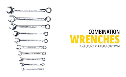 STANLEY 94-181 150-Piece High Quality Multi-Toolkit containing Spanners, Drivers, Sockets, Bits & Wrenches for Home, DIY & Professional Use, YELLOW & BLACK