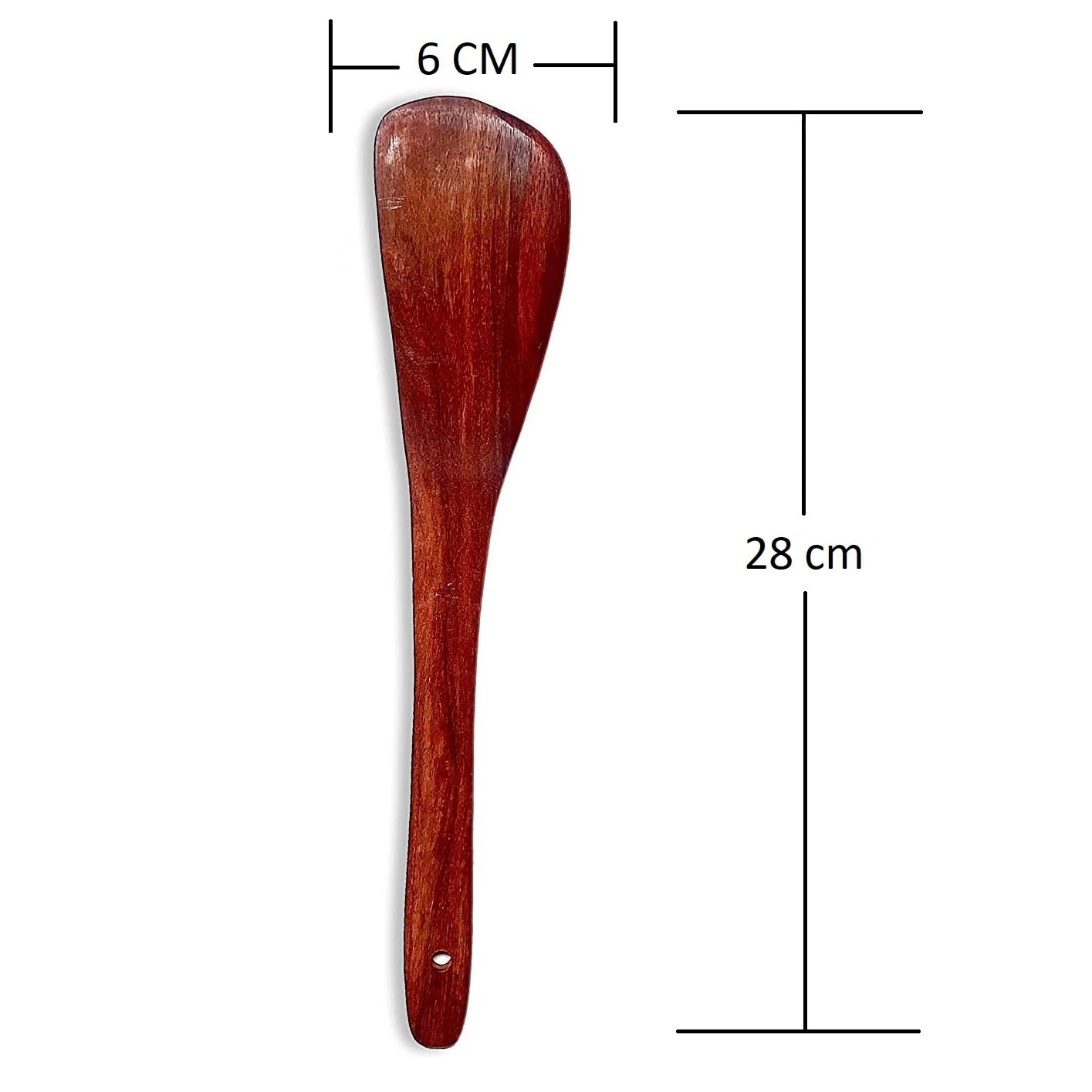 Udaipur Handicrafts Set for Non-Stick Pan and Tawa Handmade Natural Wooden For Kitchen Accessories Items Tools Wood Turner for Frying, Non-Scratch Cookware Long Handle for Healthy Cooking Utensils (Pack of 3)