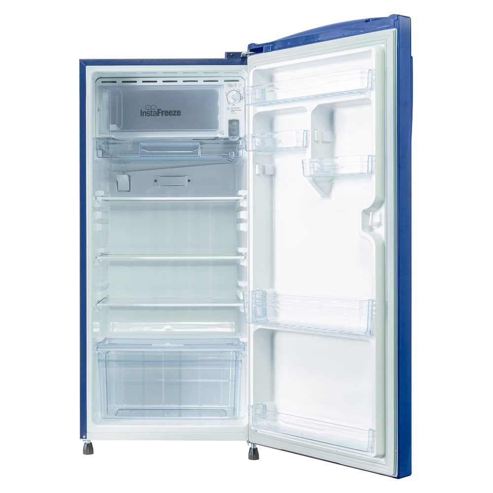 Havells-Havells -LLOYD Refrigerator Single Door 225L 2 Star Fixed Speed Zephyr Blue GPPS/Honey Comb GLDC242SZBT2PB
