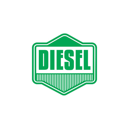 Akshar Arts Bhuwana Vehicle Fuel Warning Sticker for Diesel Tanks (Green)