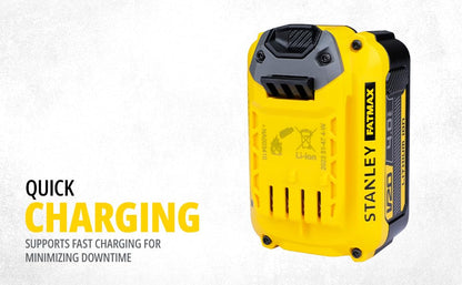 STANLEY SB204-B1 4.0Ah Battery, Compatible with All STANLEY v20 Products