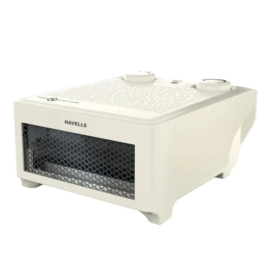 Havells FIESTA Room Heater| Heat Setting 900/1800 Watt| Overheat Protection| Adjustable Thermostat Control Knob| Fire Retardant Material| Cool Fan Function| Silent Operation |2 Year Warranty (White)