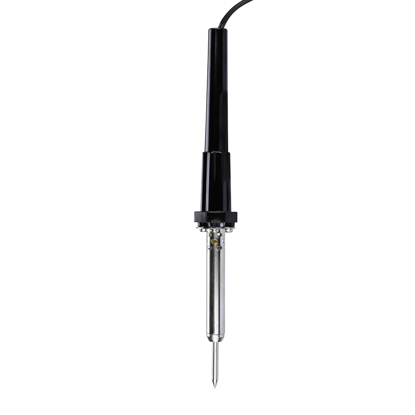STANLEY 69-031B Round 30-Watt Corded Soldering Iron, Comes with 2 Soldering Tips, Ideal for Soldering Light Gauze Wires, Thin Metals & Other Electrical Work, Black and Chrome