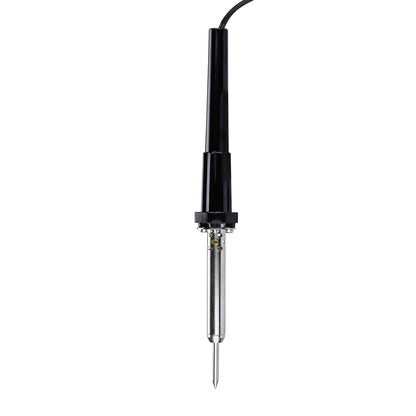 STANLEY 69-031B Round 30-Watt Corded Soldering Iron, Comes with 2 Soldering Tips, Ideal for Soldering Light Gauze Wires, Thin Metals & Other Electrical Work, Black and Chrome
